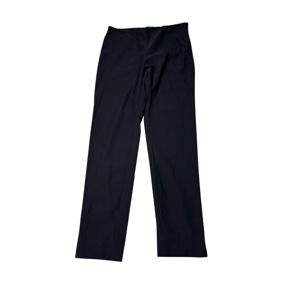 J.McLaughlin Black Straight Leg Side Zip Stretch Trousers Pants Womens 8 W30 L28